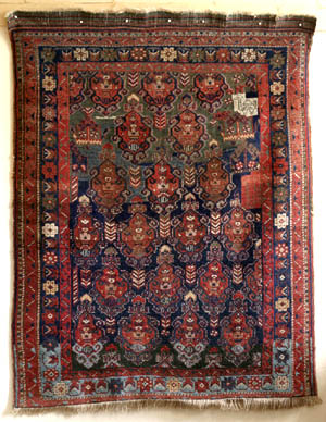 Dated Afshar rug with camel, Kerman area, south Persia around 1900