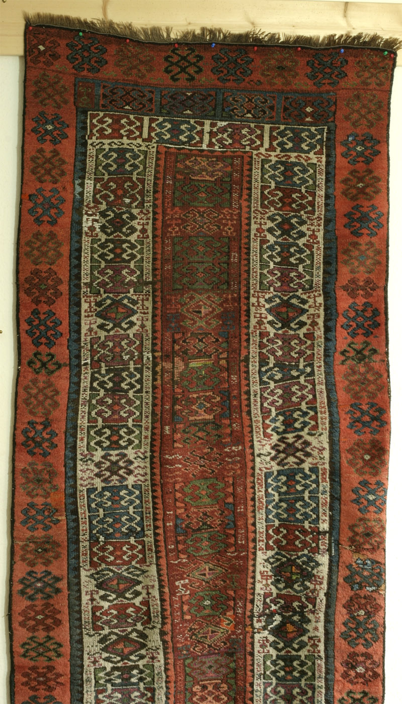 East Anatolian all-border rug, top half