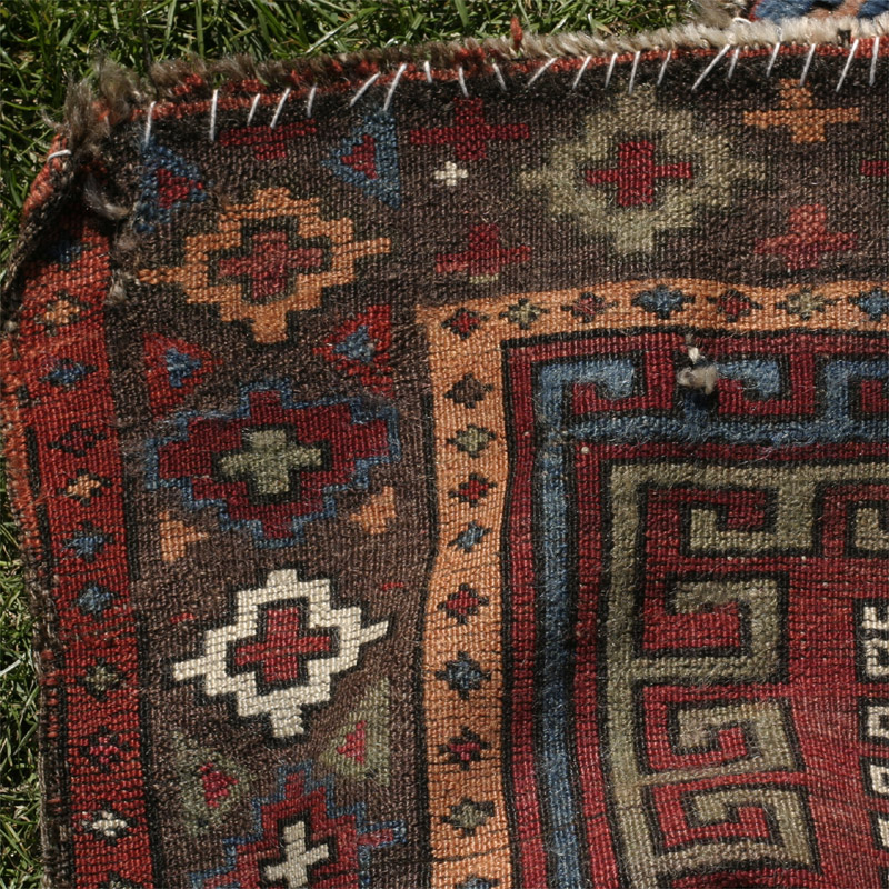 Anatolian prayer rug - image of back side