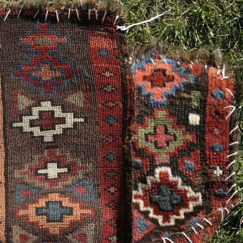 Anatolian prayer rug - image of back side