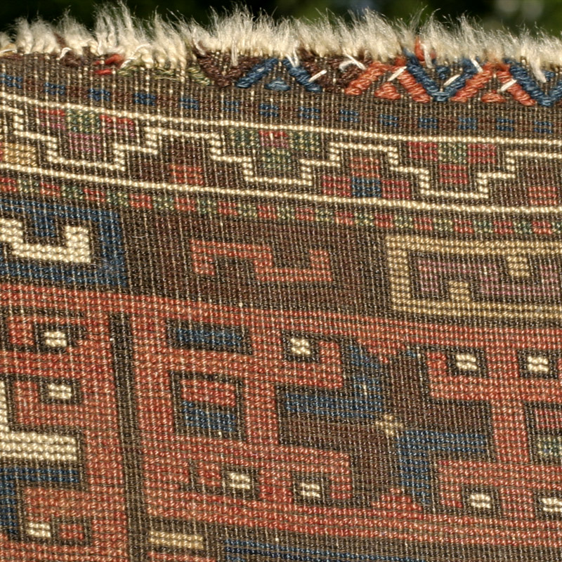 Anatolian village rug - back near end