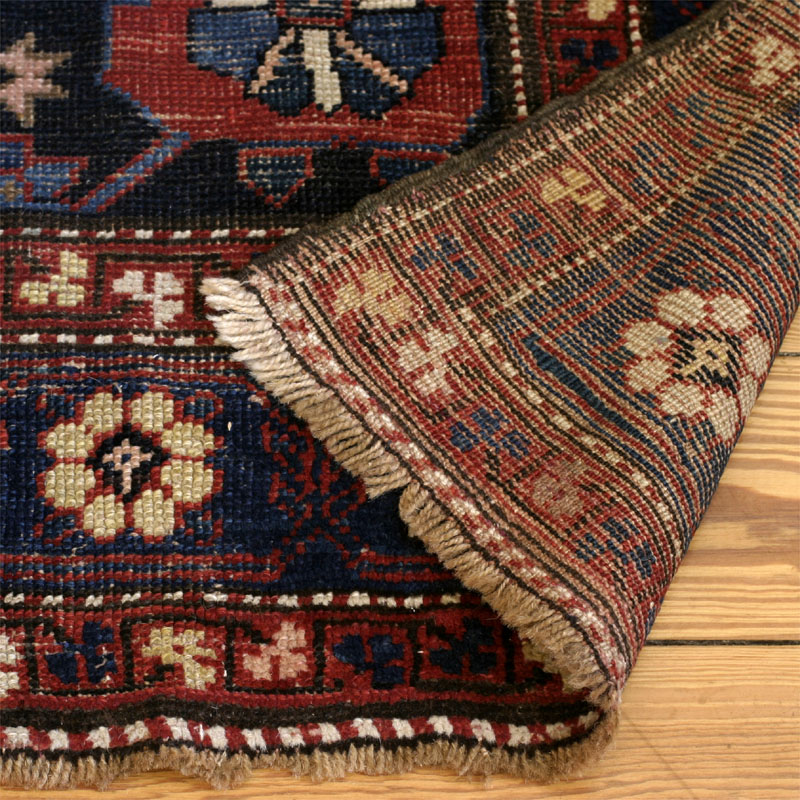 Armenian rug - corner flipped over