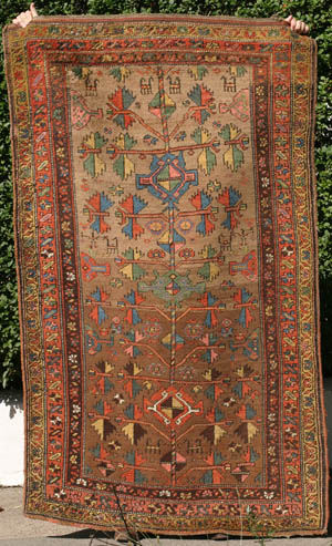 Bijar rug with Baluch-type tree design