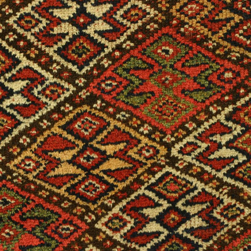 Khorassan Kurd (Quchan) rug, field detail 1