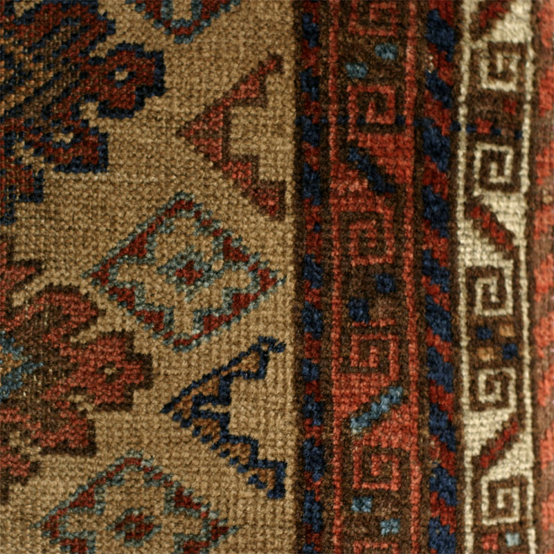 flower baluch - fron side middle right detail