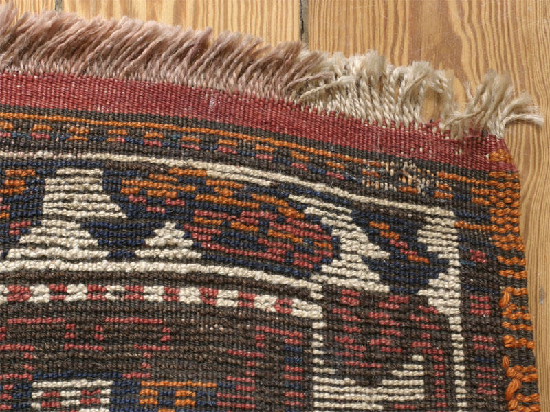 Kurdish rug, Hakkari area, east Anatolia: back side of rug