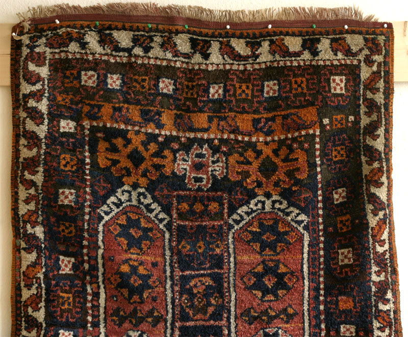 Kurdish rug, Hakkari area, east Anatolia: top half