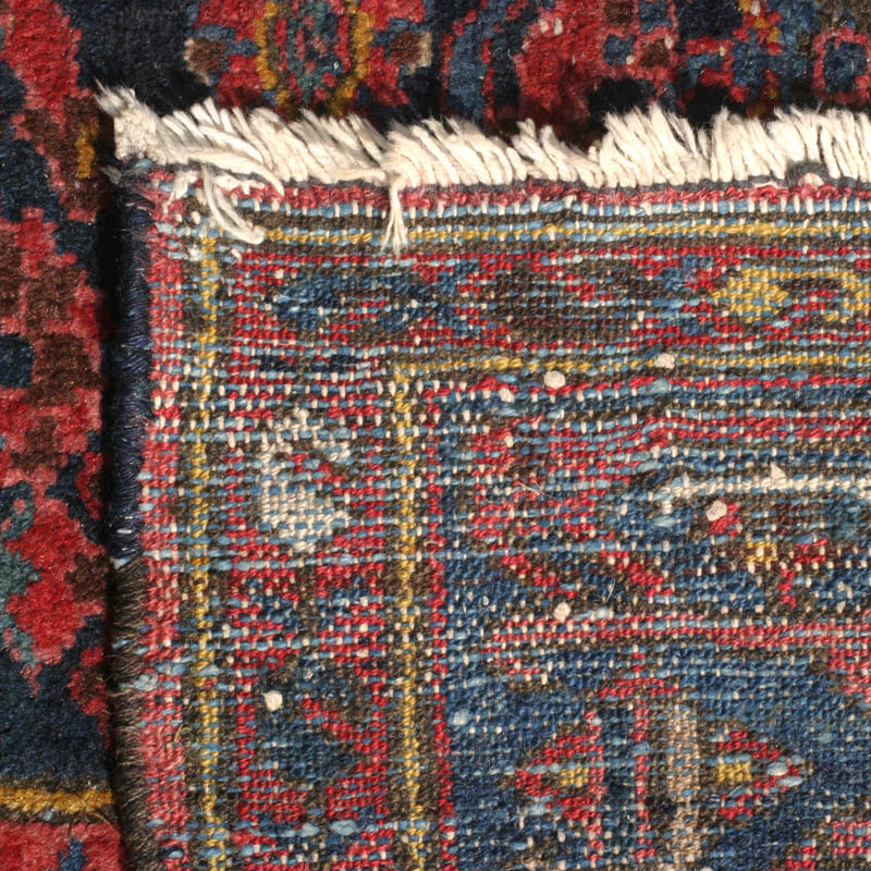 Hamadan Khamseh rug - back of rug