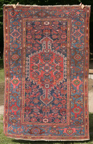 Hamadan Khamseh rug—click to see enlarged view