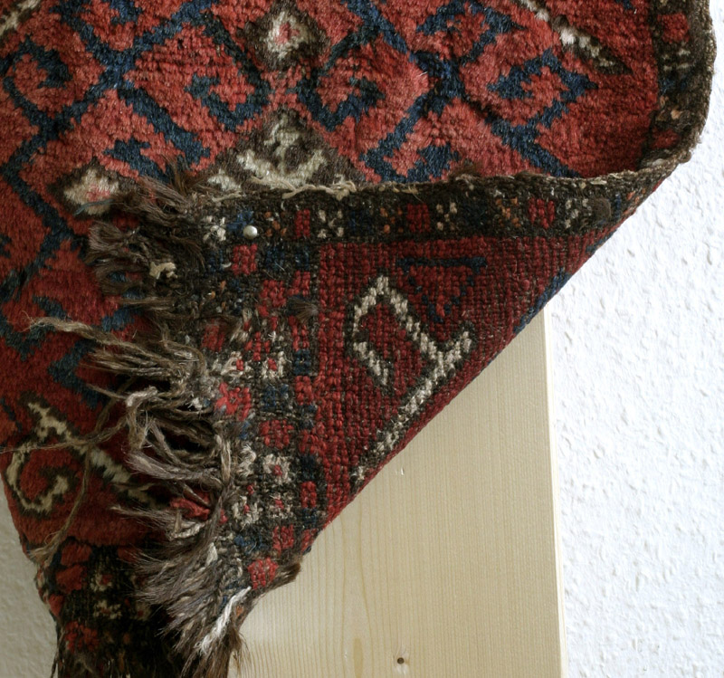 Kirghiz cradle panel back side