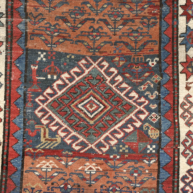 Kurdish long rug - medallion in context