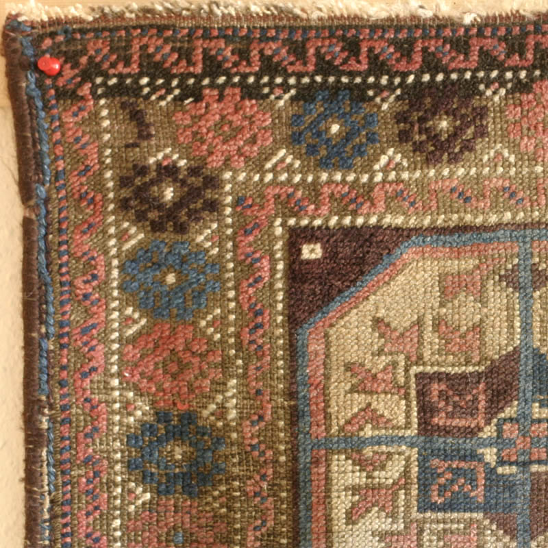 Sistan baluch rug -  top left corner