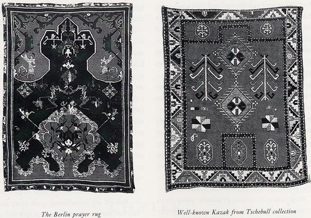 'Berlin prayer rug and Kazak rug: Which would you choose as picture of your own self?'
