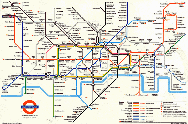London Underground Beck diagram